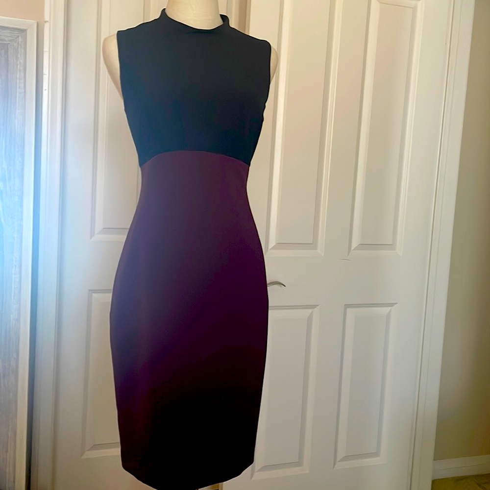 Halogen Classic Color Block Pencil Dress - image 1